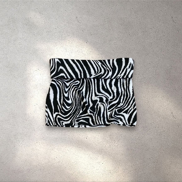 Wet Seal Zebra Print Mini Skirt - Picture 1 of 5